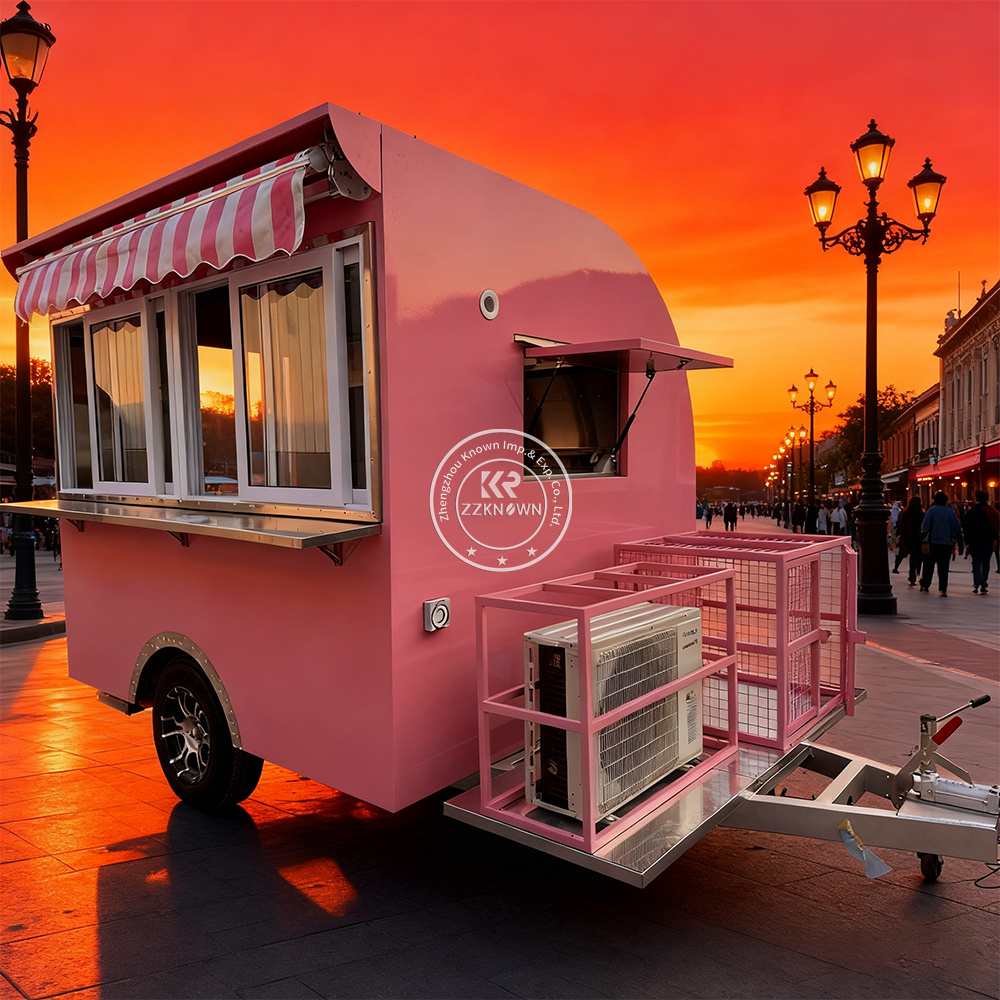 Coffee Equipment Manufacturers - Chiosco per alimenti all'aperto Foodtrailer Carrello