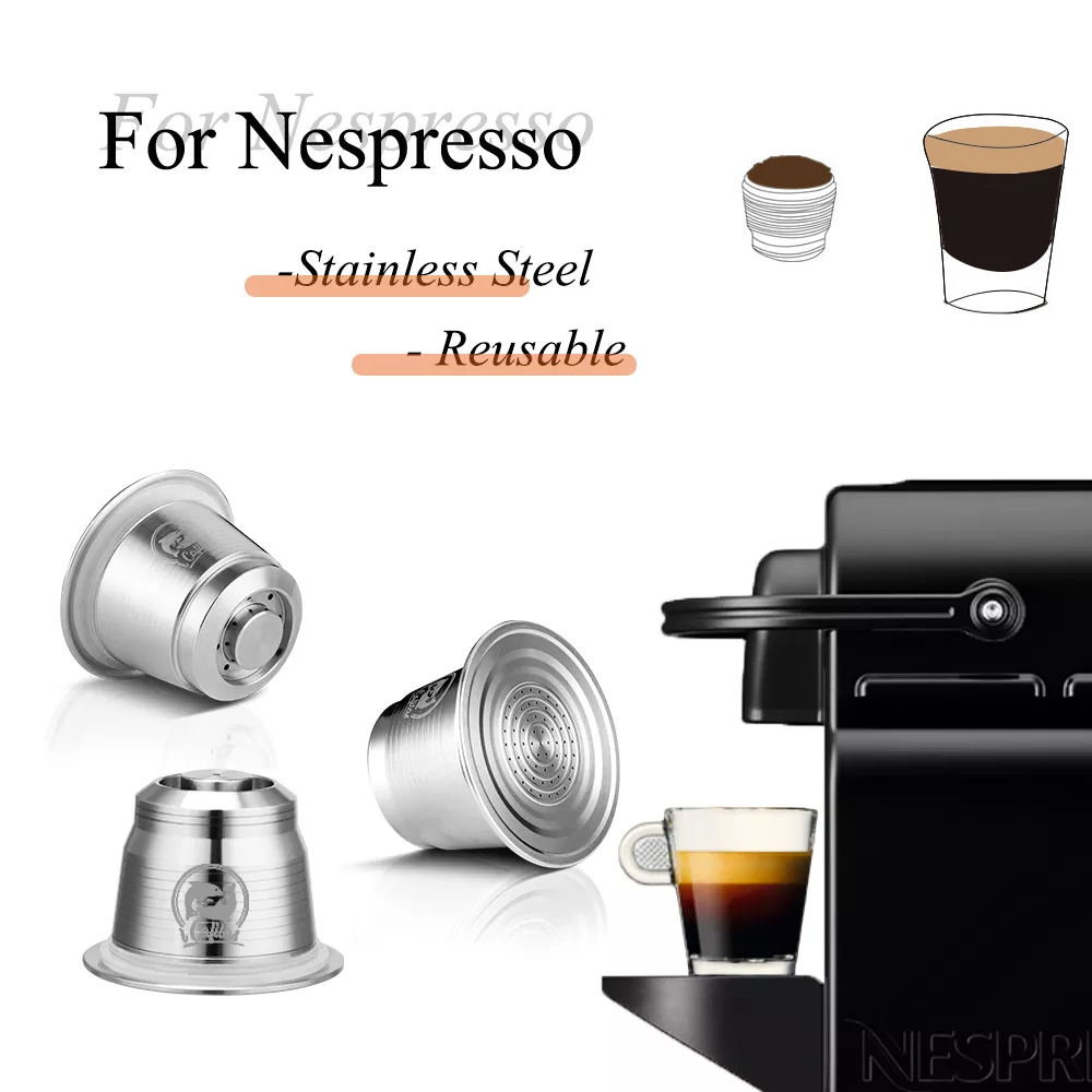 Coffee Equipment Rack - Acciaio Inossidabile Riutilizzabile Capsule Permanente Caffè